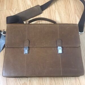 Leather Briefcase by M&S.